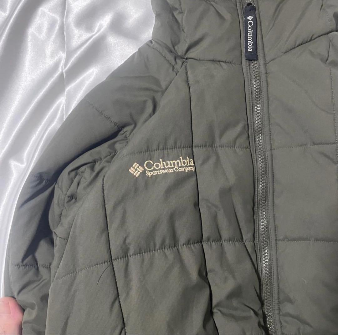 か*め様 Columbia hooded puffer jacket 短