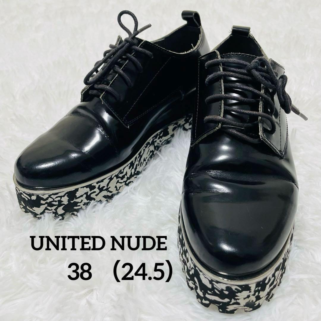 UNITED NUDE JUKO POP BLACK 24.5cm ブラック