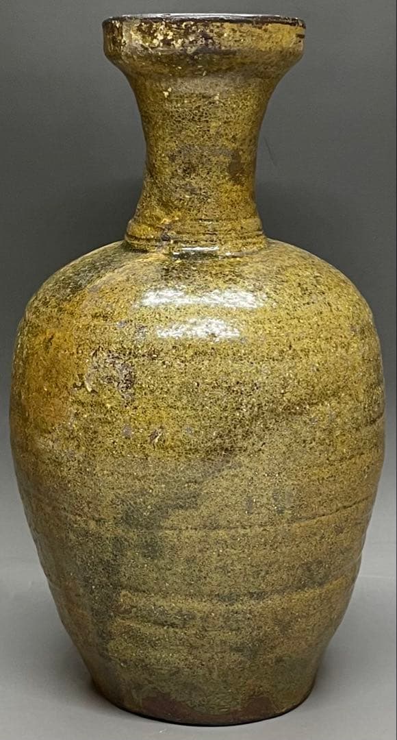 高麗青磁　花入　花瓶　花器　L443