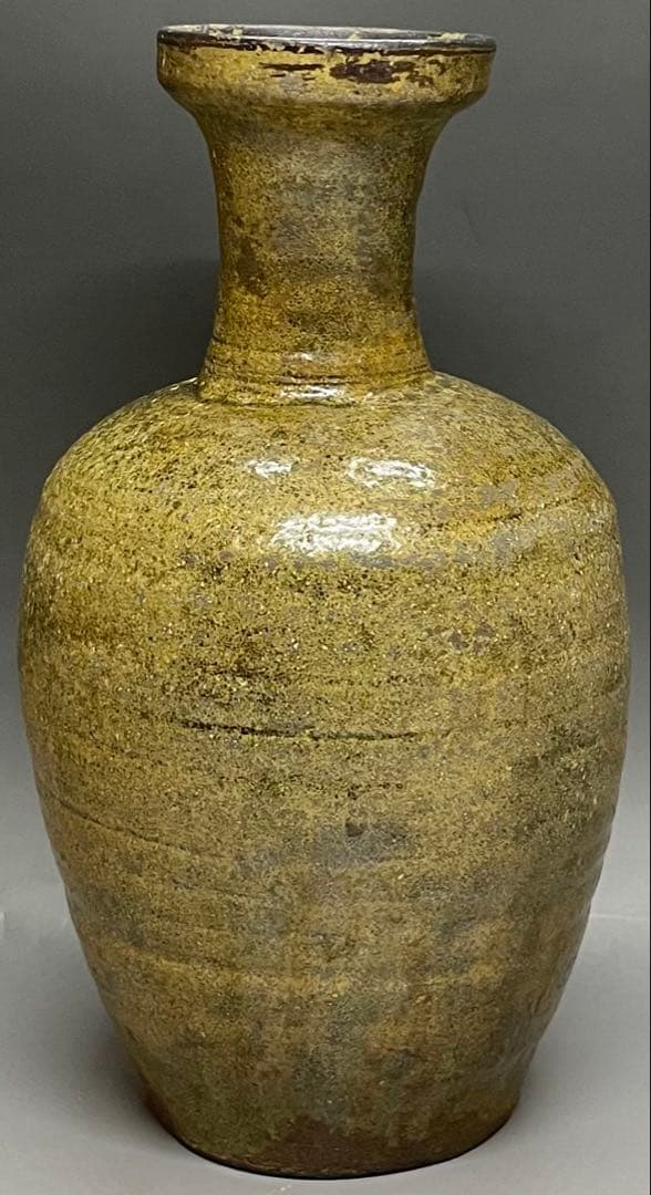 高麗青磁　花入　花瓶　花器　L443