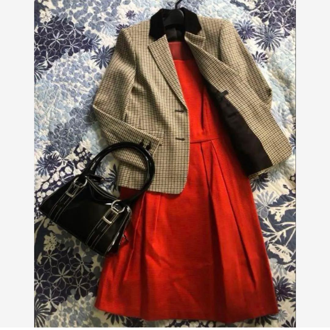 ANAYI チェック柄 テーラードジャケット 36