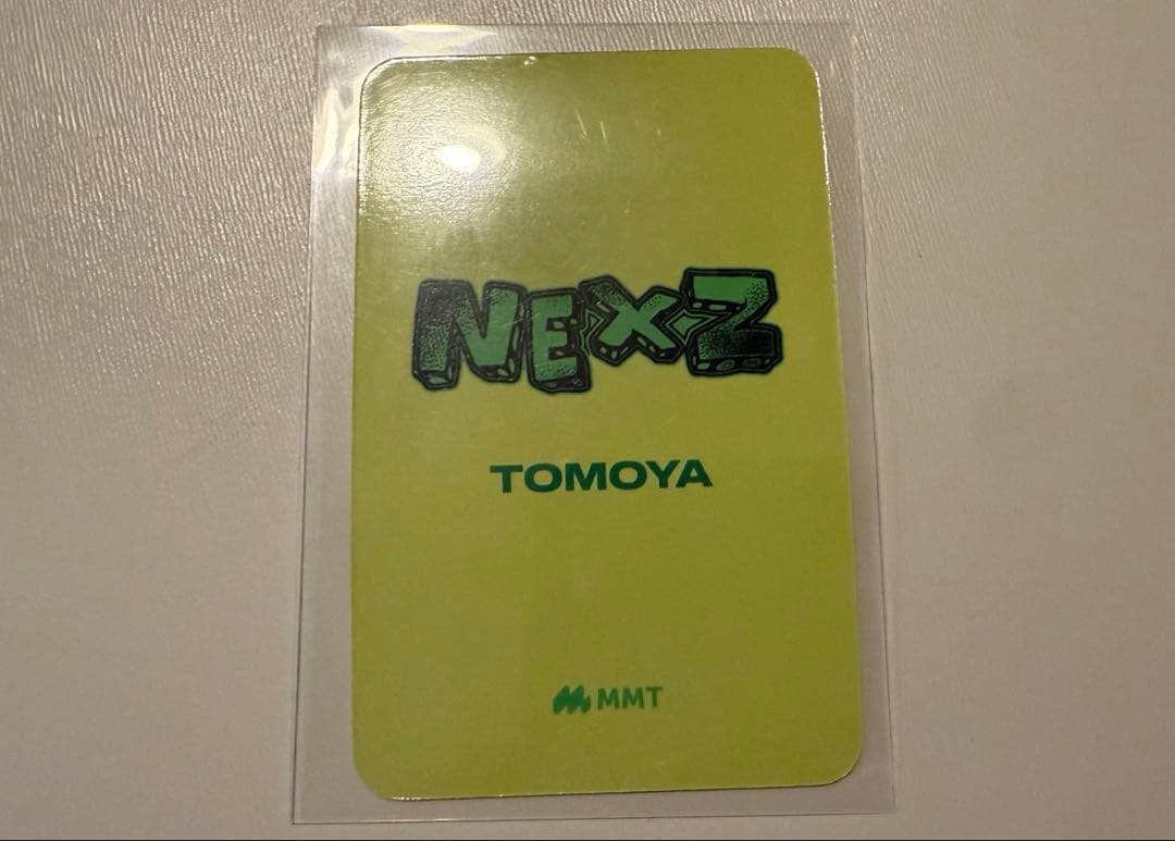 NEXZ トモヤ　MMT トレカ　サイン　直筆サイン