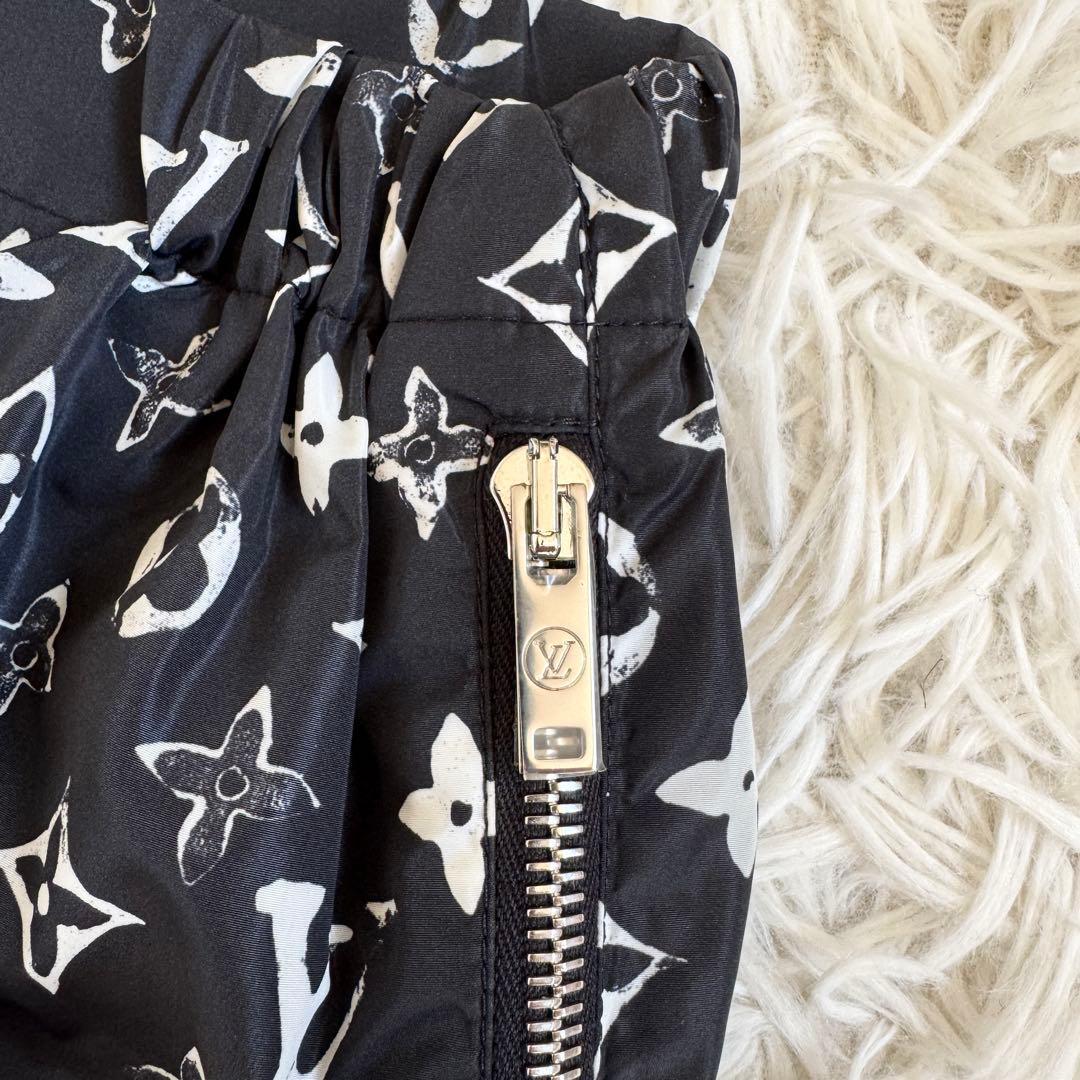 新品未使用　ルイヴィトン　ショートパンツ　モノグラム　総柄　ブラック　Sサイズ