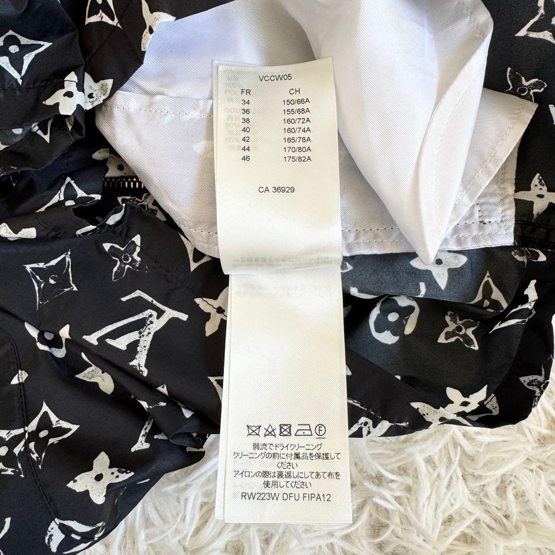 新品未使用　ルイヴィトン　ショートパンツ　モノグラム　総柄　ブラック　Sサイズ