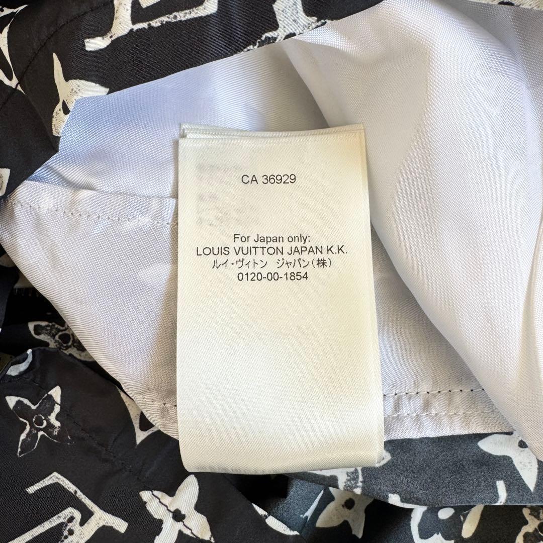 新品未使用　ルイヴィトン　ショートパンツ　モノグラム　総柄　ブラック　Sサイズ