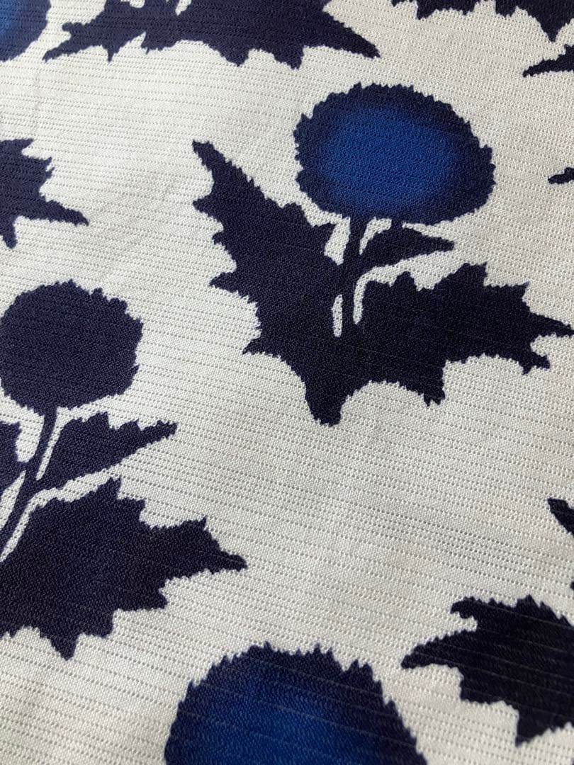 【Momoco】竺仙　浴衣　綿絽　たんぽぽ　手縫い仕立て　プレタMとほぼ同