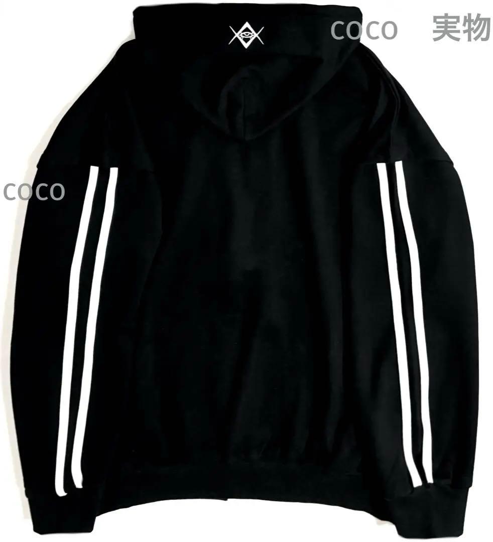 REFLEM 長袖パーカー黒ハイネックTRAVAS TOKYOトラバストーキョー