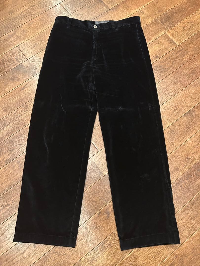 VERSACE ベロア スラックス 黒 BLACK