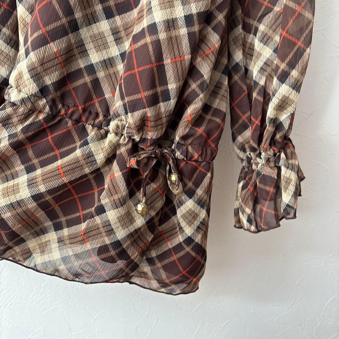 当時物 LIZ LISA リズリサ 長袖チェックチュニック 姫系