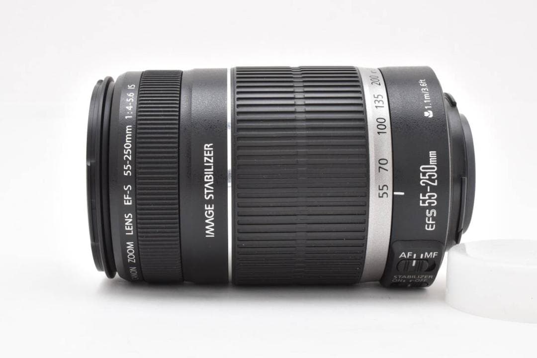 軽量望遠レンズ Canon キャノン EF-S 55-250 F4-5.6 IS