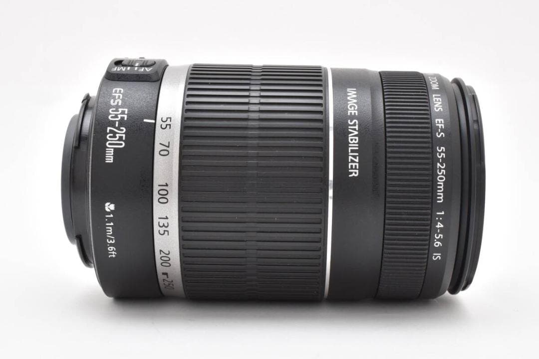 軽量望遠レンズ Canon キャノン EF-S 55-250 F4-5.6 IS