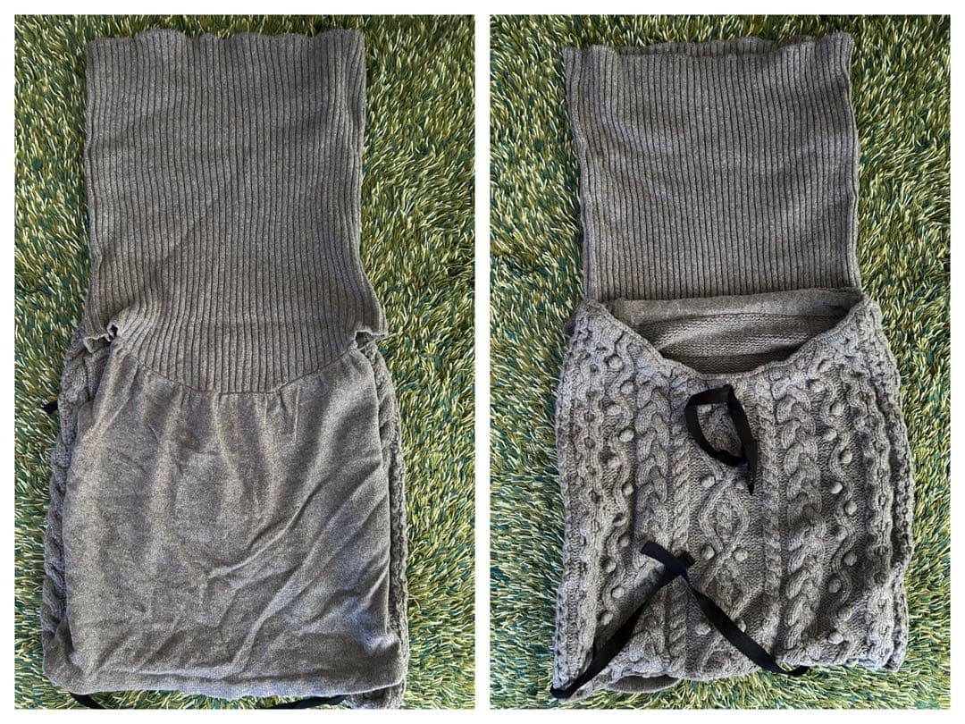 変形グレー ニット タオ コムデギャルソン tricot