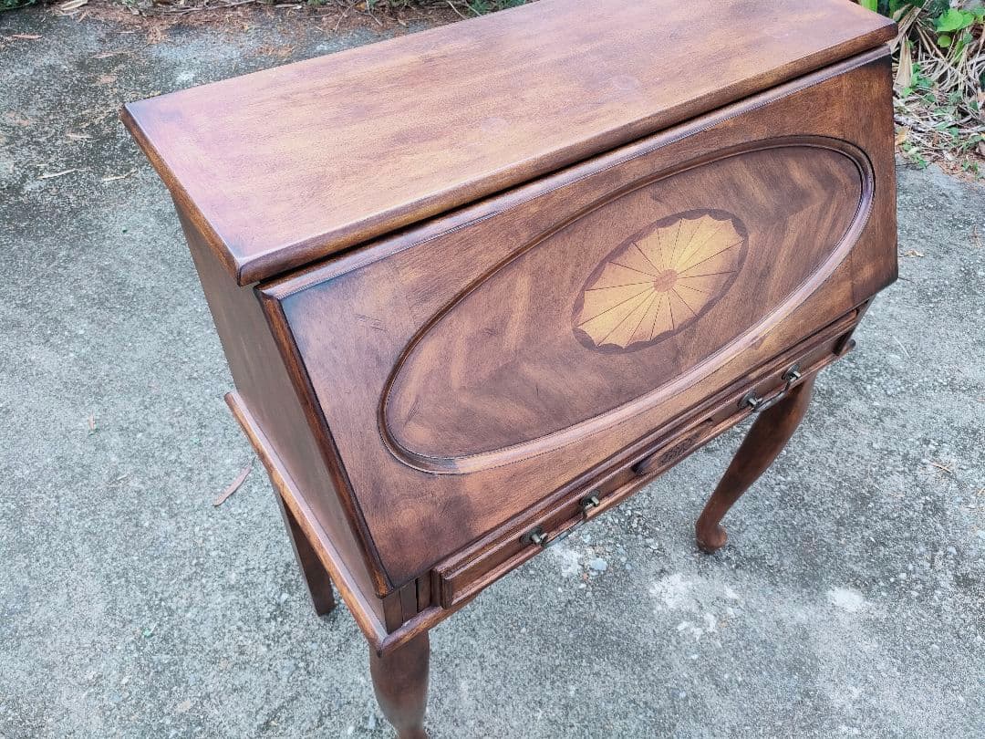 限定値下げ！アンティーク　ビンテージ　ライティングビューローデスク　猫足