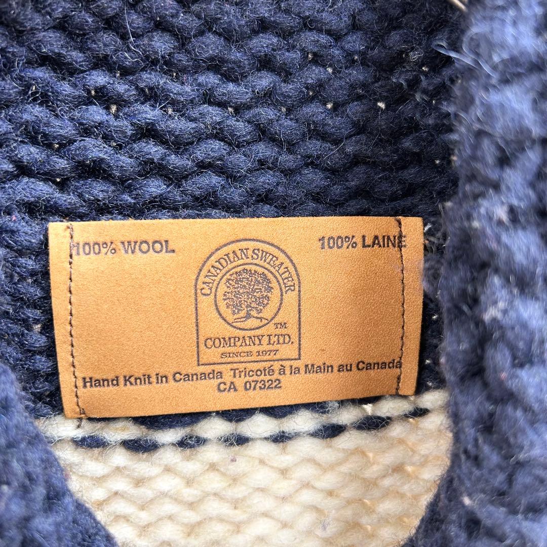 CANADIAN SWEATER ウールストライプセーター