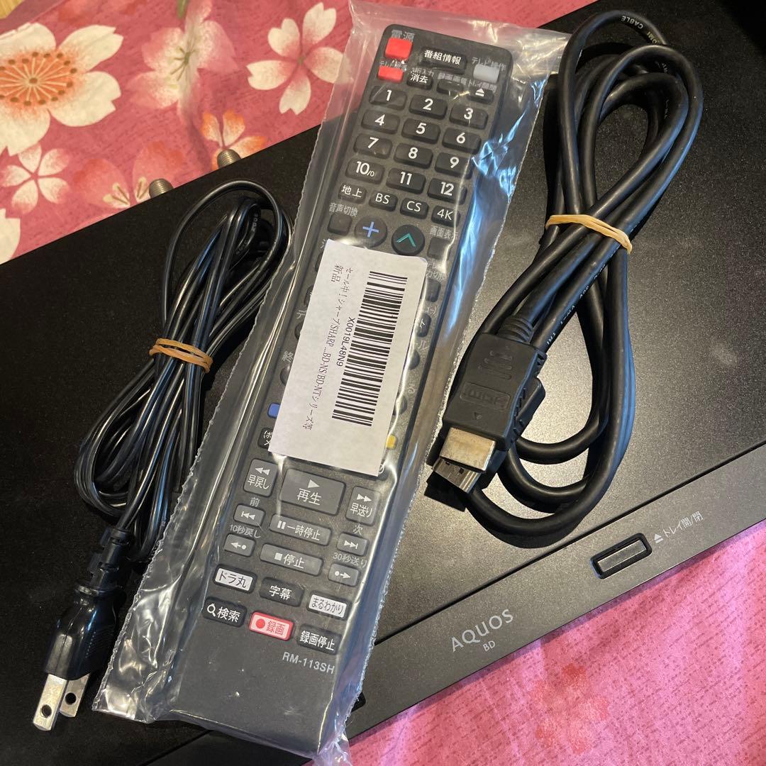 シャープ　BD-NW510 12倍　500GB 2番組W録　新品リモ等付フル装備