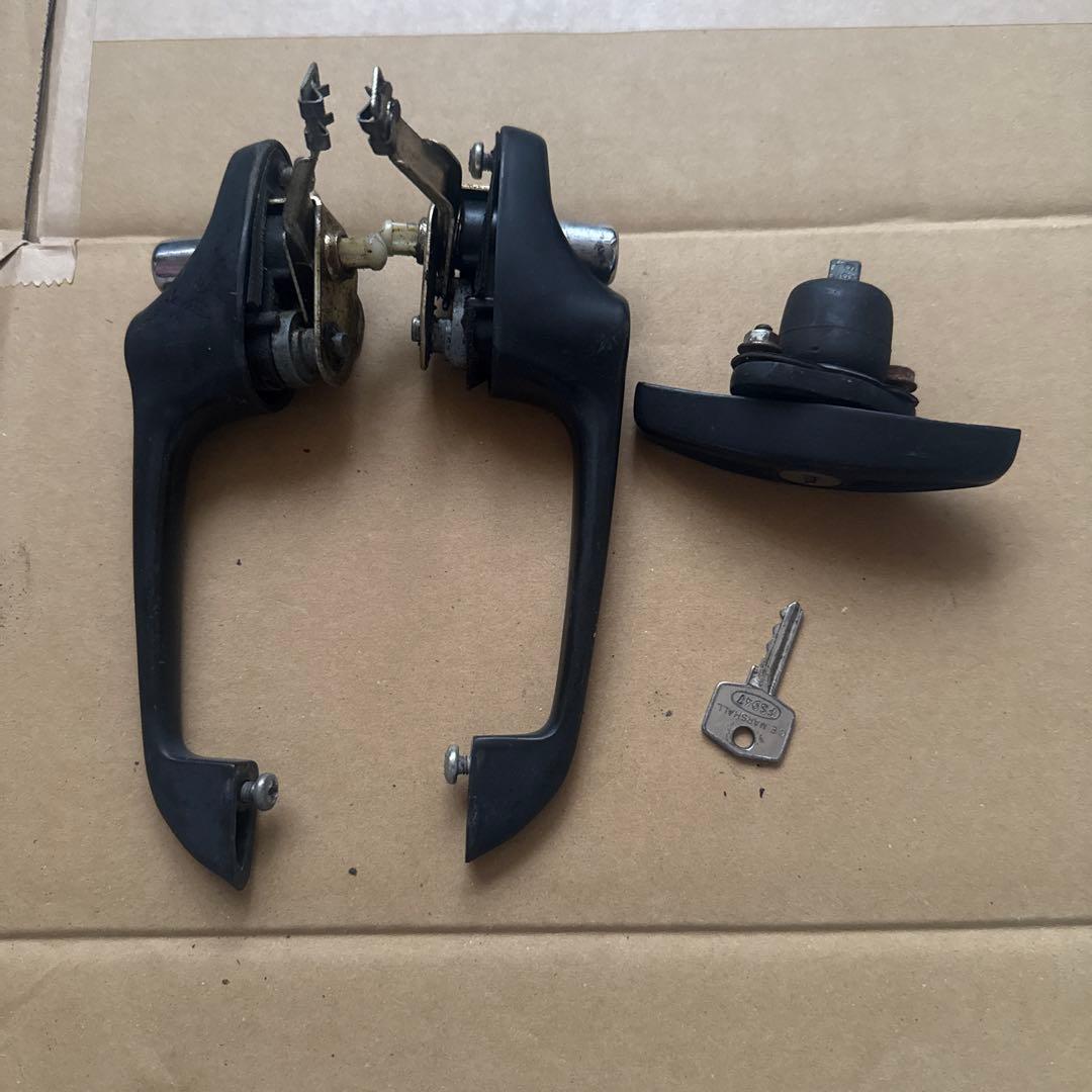 ローバーミニ　ドアハンドルセット ブラック