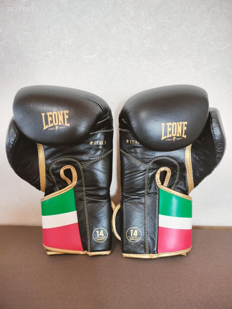 LEONE ボクシンググローブ 14oz 黒