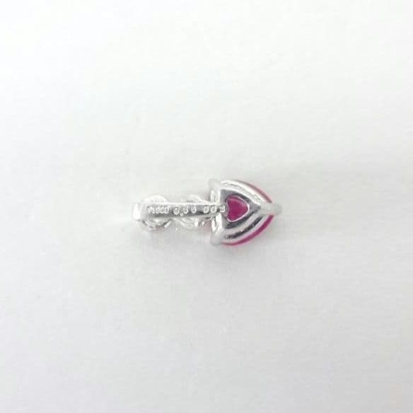 【美品】ルビー　ダイヤモンド　ペントップ　0.36/0.03ct　プラチナ