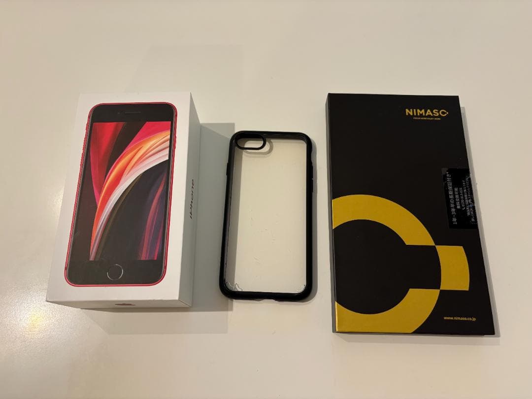 iPhone SE2 SIMフリー 64G レッド バッテリ100% 新品付属品