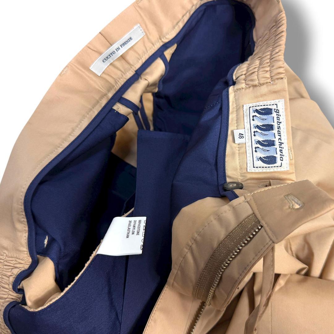 J7300新品ジャブスアルキヴィオマサッチョエアリーテクノコットン永クリースPT