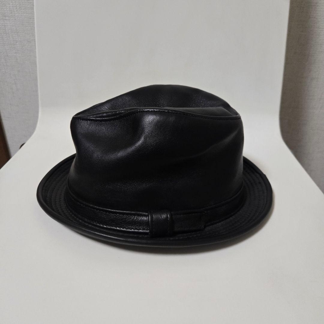 美品定価1.7万 Schott シープスキン ショット レザーハット アメリカ製