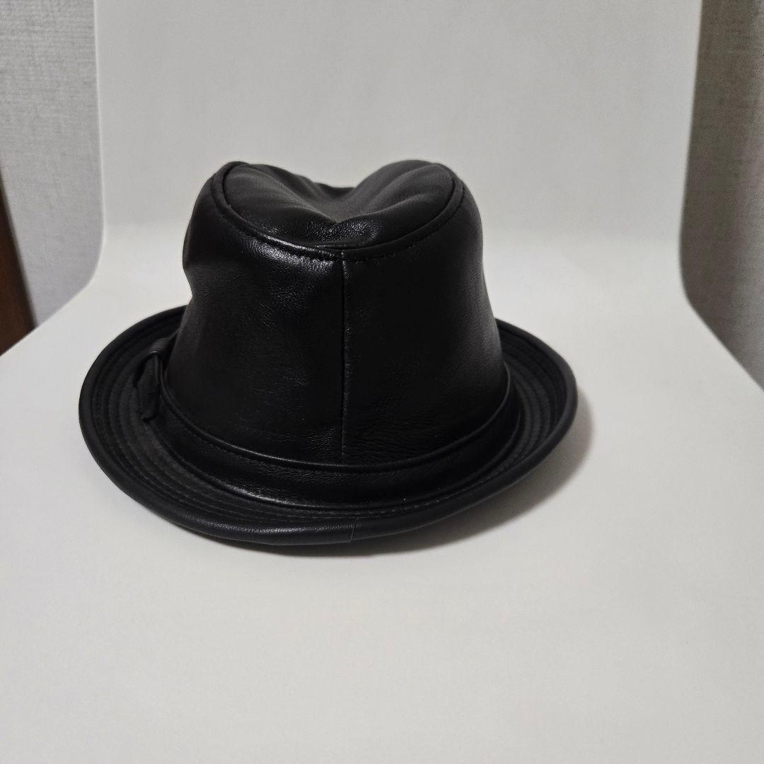 美品定価1.7万 Schott シープスキン ショット レザーハット アメリカ製