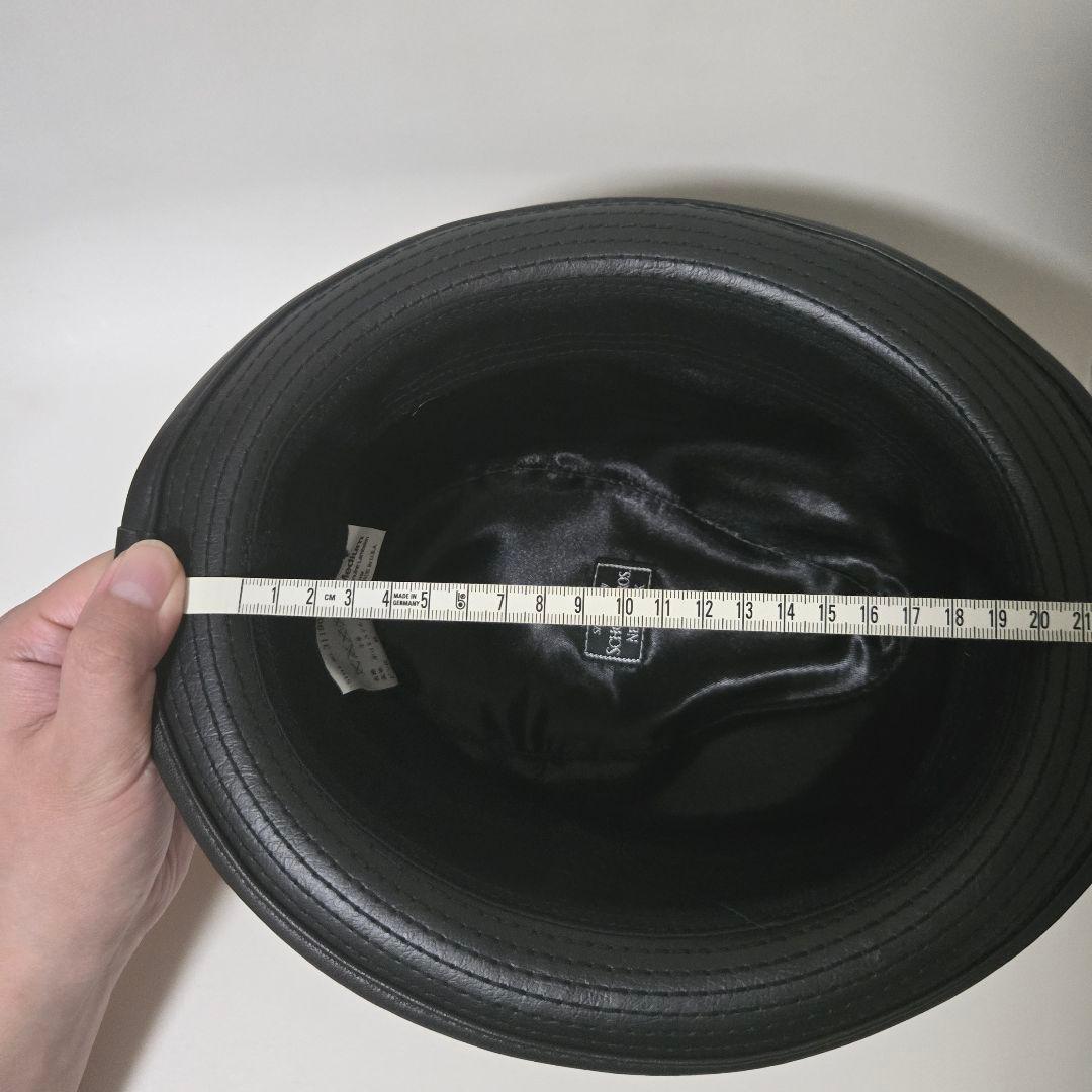 美品定価1.7万 Schott シープスキン ショット レザーハット アメリカ製