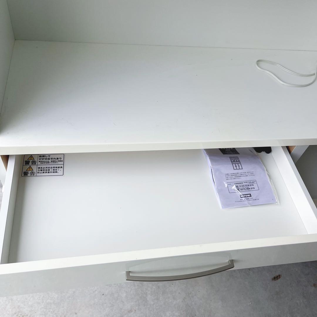 送料無料！ニトリ 北欧風おしゃれホワイトキッチンボードw120✨