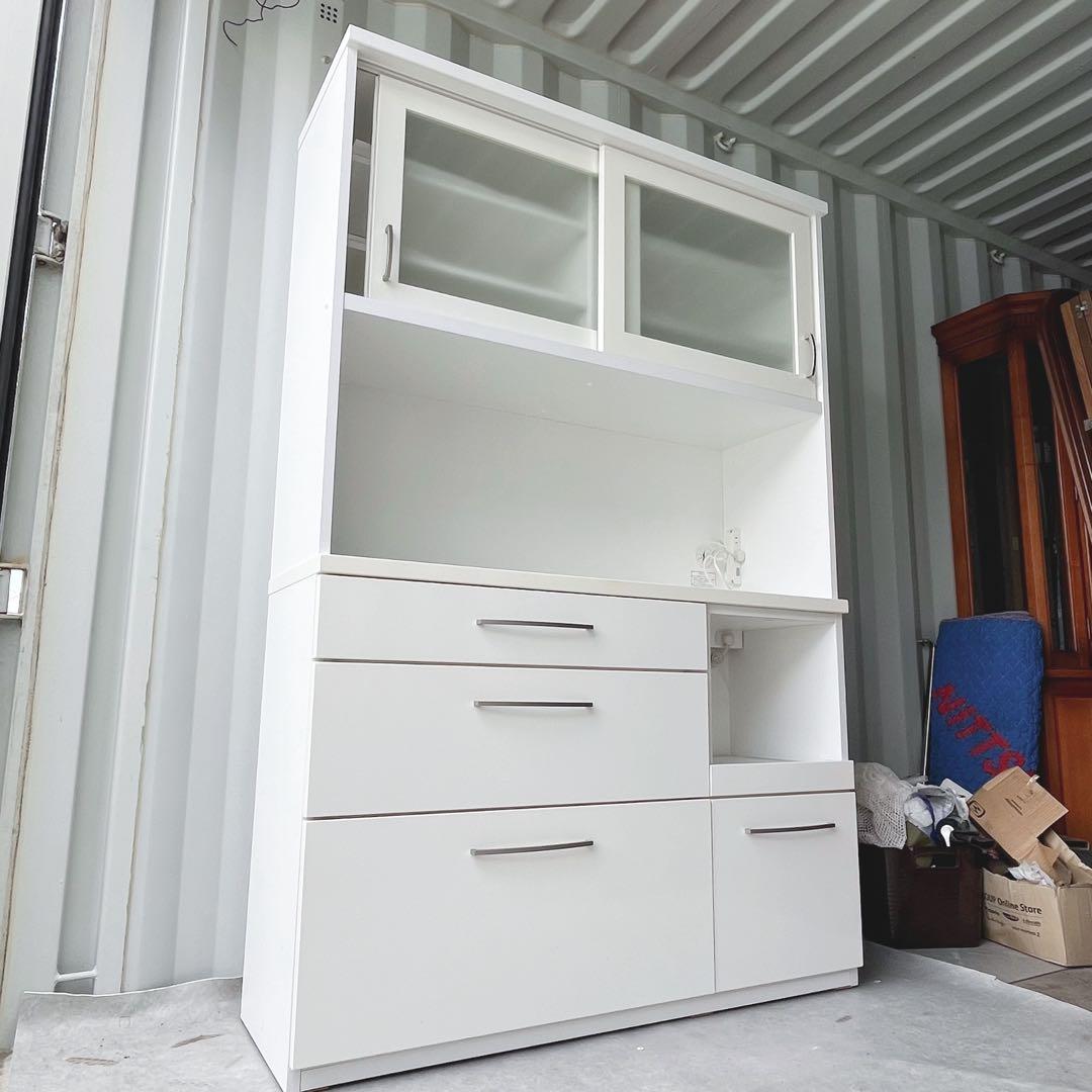 送料無料！ニトリ 北欧風おしゃれホワイトキッチンボードw120✨