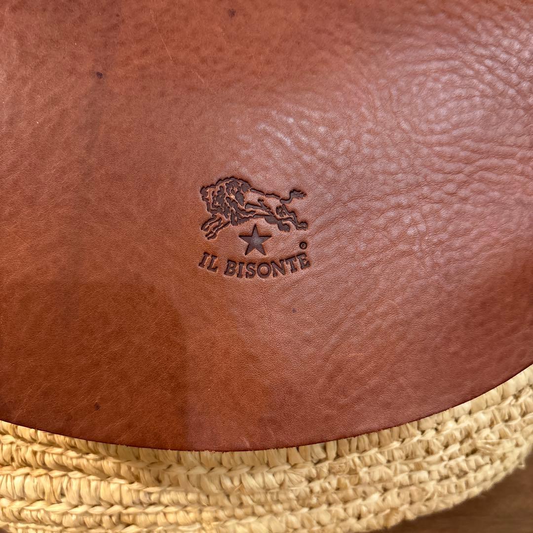 【極美品】IL BISONTE イルビゾンテ カゴ レザー ショルダーバッグ