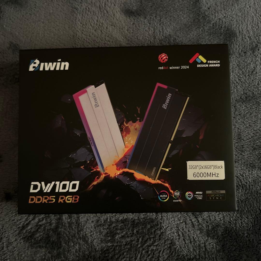 メモリー Biwin DW100 DDR5 6000MT/s CL30 PC5-48000