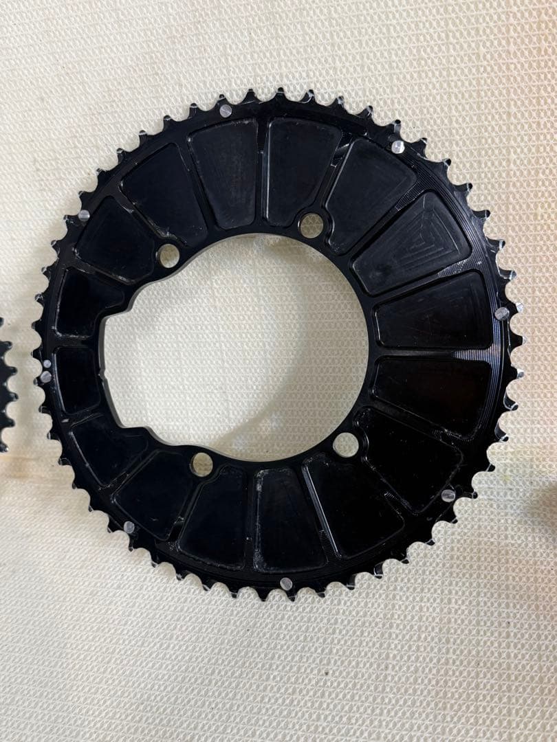 STONE 52T/36T エアロチェーンリング インナー&アウターのセット