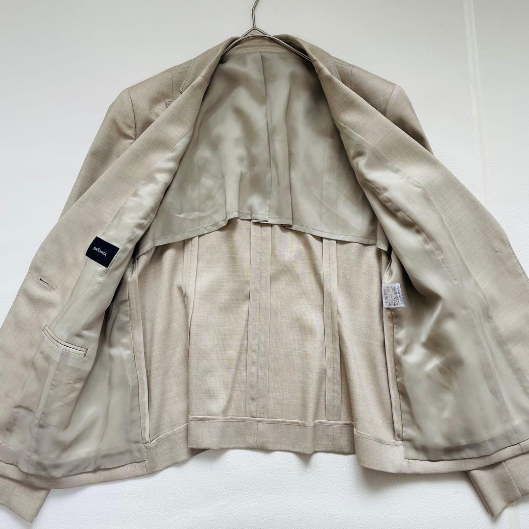 大きいサイズ ニューヨーカー スカートスーツ ワンボタン シルク素材 冠婚葬祭