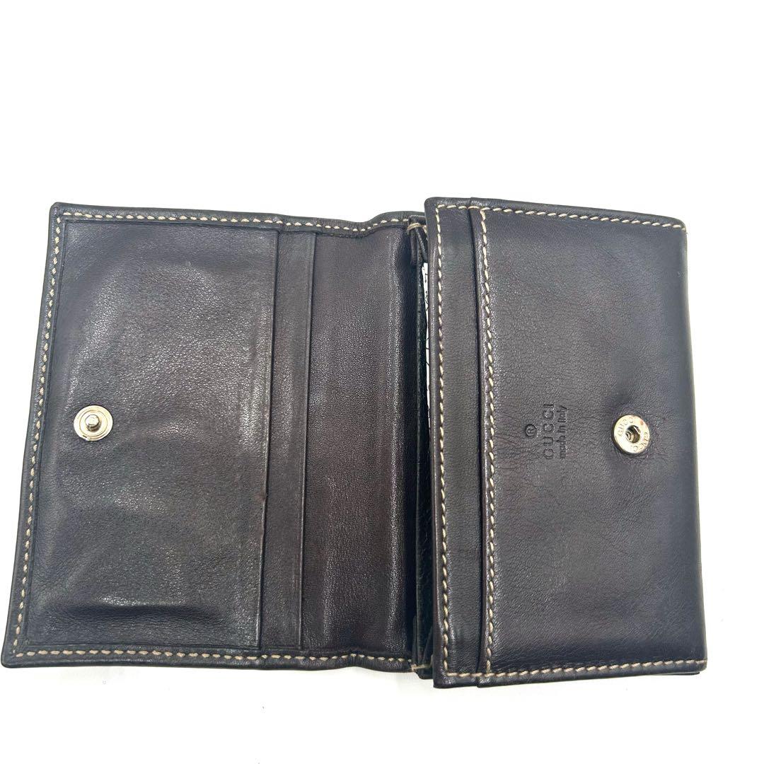 GUCCI 　グッチ　GG柄　　名刺入れ　ブラウン×ベージュ