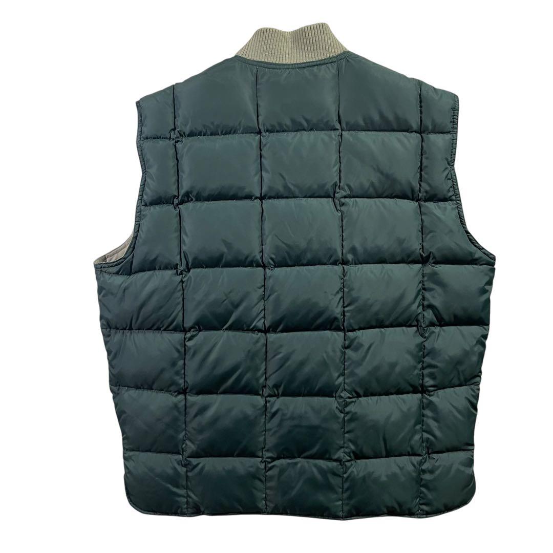 80s eddie bauer リバーシブルダウンベスト　L