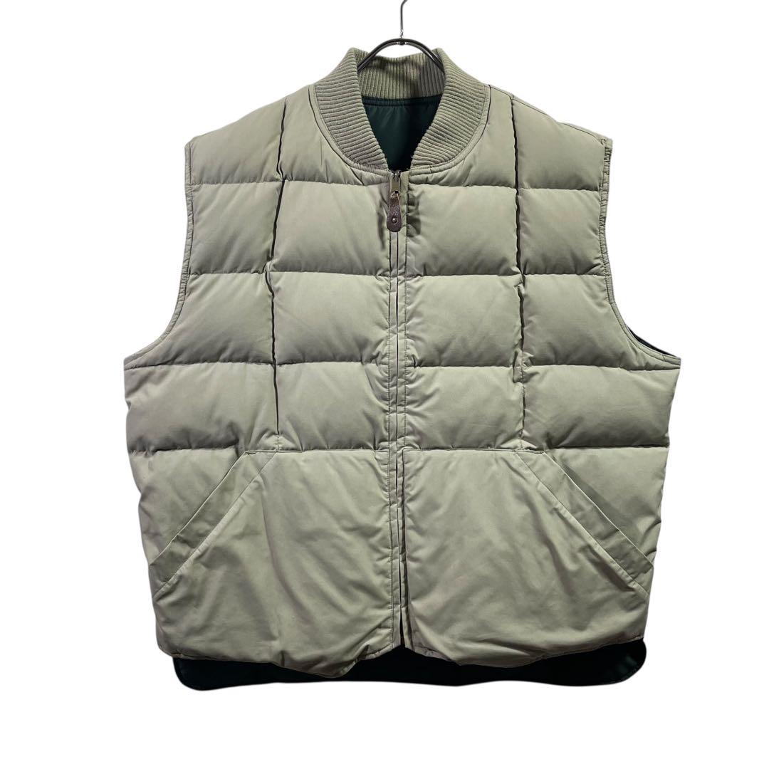 80s eddie bauer リバーシブルダウンベスト　L