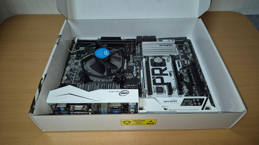 【動作確認済】 H270M Pro4、i5-7500、16GB DDR4