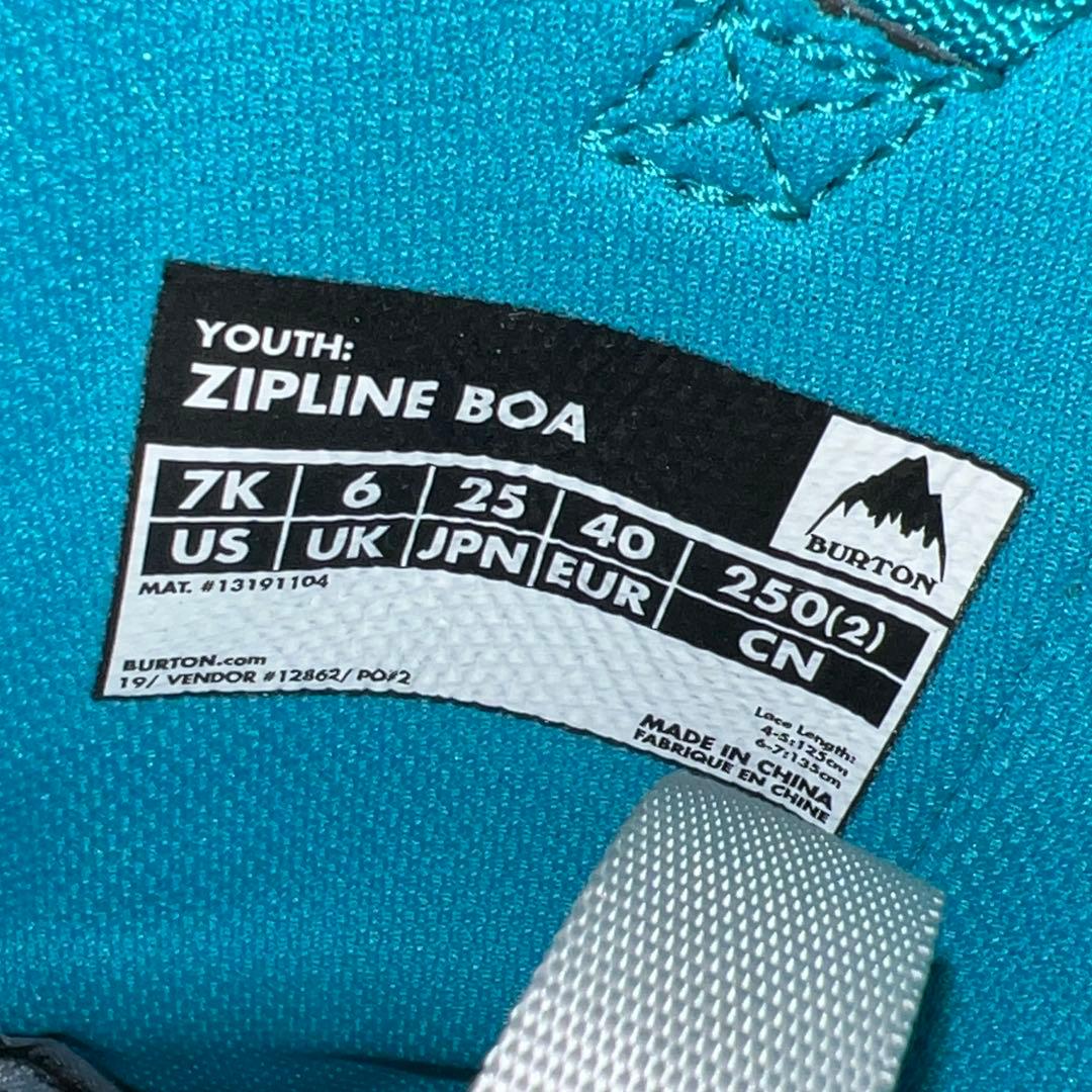 5回使用 25cm BURTON ZIPLINE BOA スノーボードブーツ
