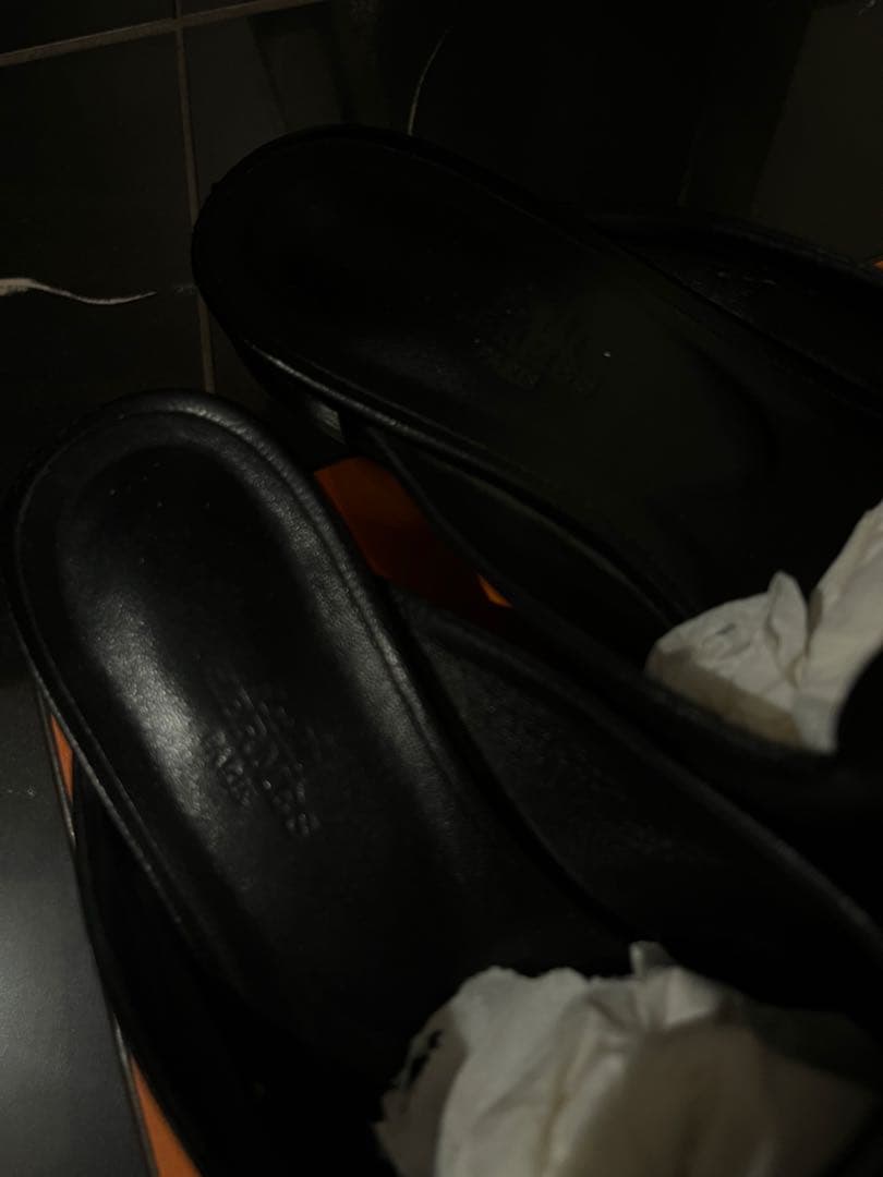 エルメス　オズ　37ミュール シルバー金具