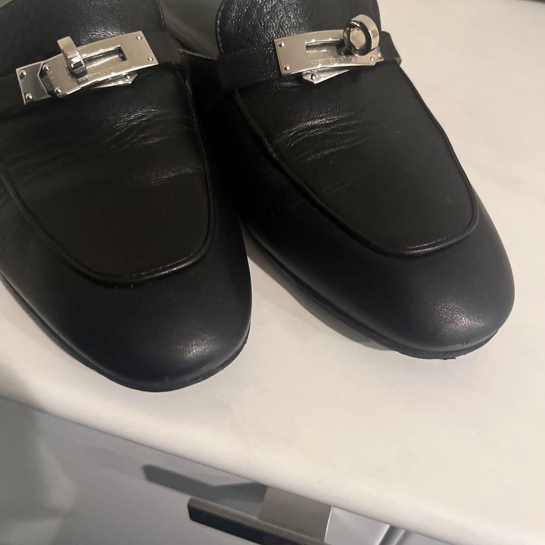 エルメス　オズ　37ミュール シルバー金具