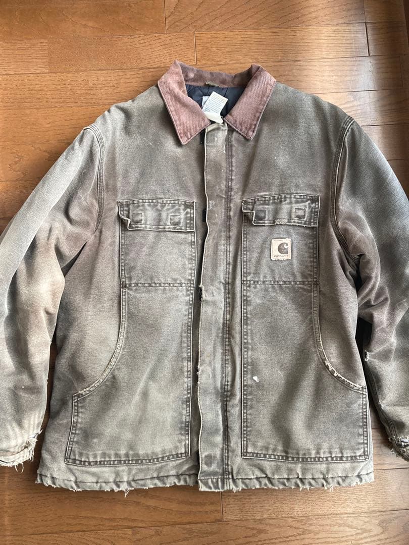 Carhartt カーハートトラディショナルコート フェード 襤褸 Lサイズ