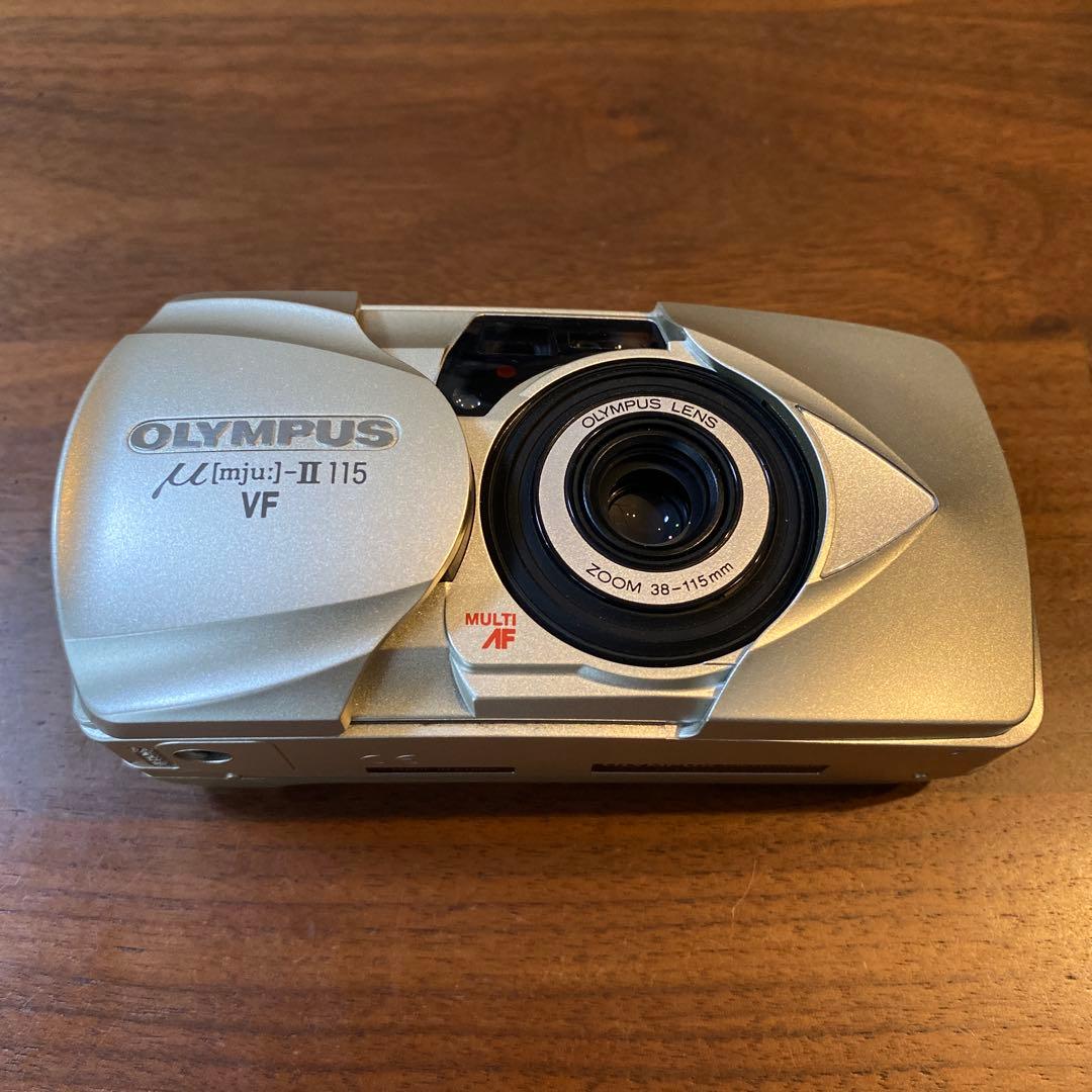 【nnn】オリンパス μ-Ⅱ 115 VF 非売品ネックストラップ、電池付