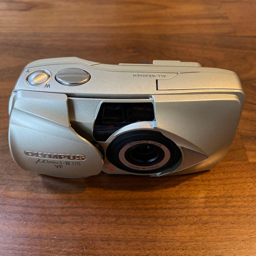 【nnn】オリンパス μ-Ⅱ 115 VF 非売品ネックストラップ、電池付
