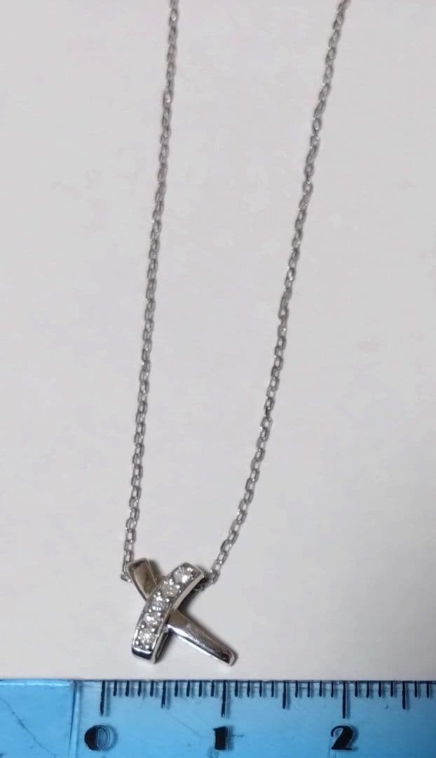 ジュエリーツツミ K10ホワイトゴールドペンダント ネックレス