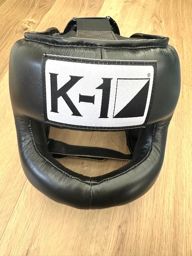 【即日発送】K-1アマチュアヘッドギア(バー有り)　黒　 Lサイズ