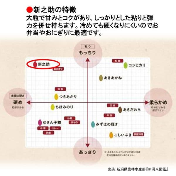 新潟米！新之助　玄米20kg