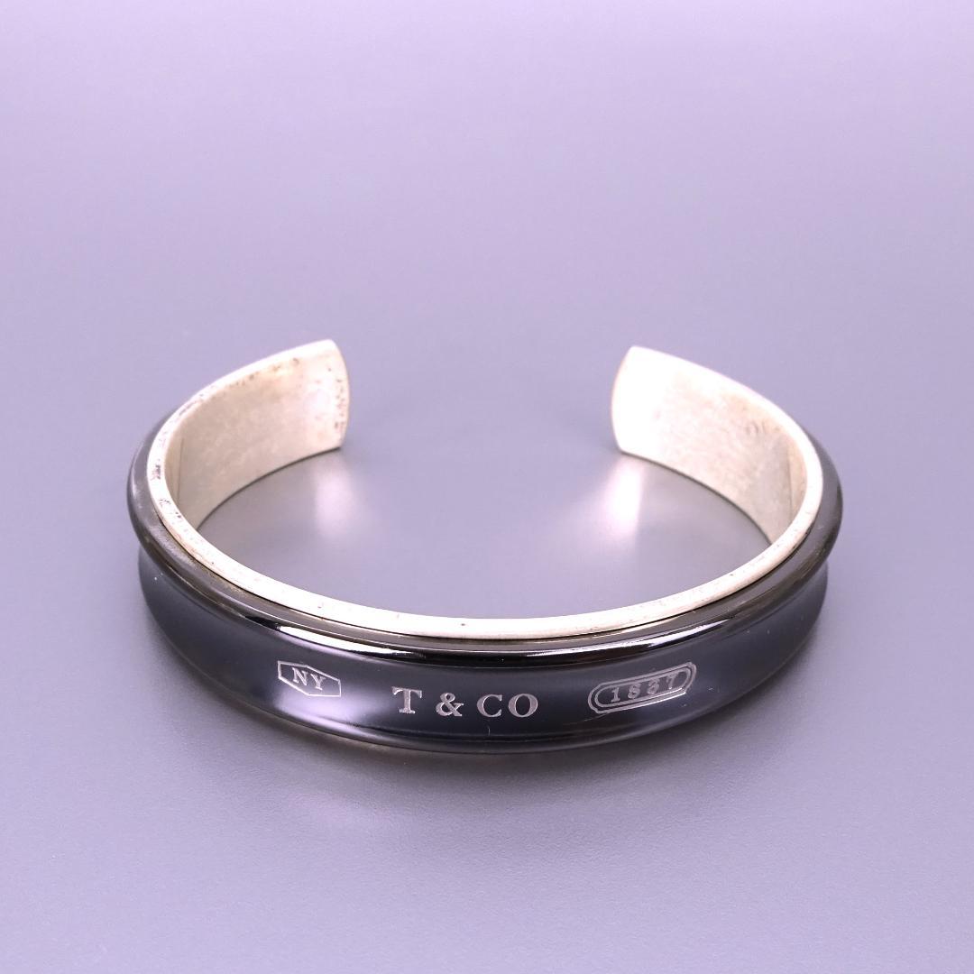 本物■ティファニー■1837 チタン バングル カフ ブレスレット スターリング