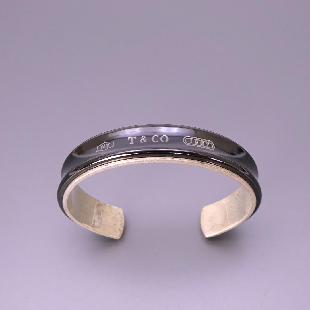 本物■ティファニー■1837 チタン バングル カフ ブレスレット スターリング