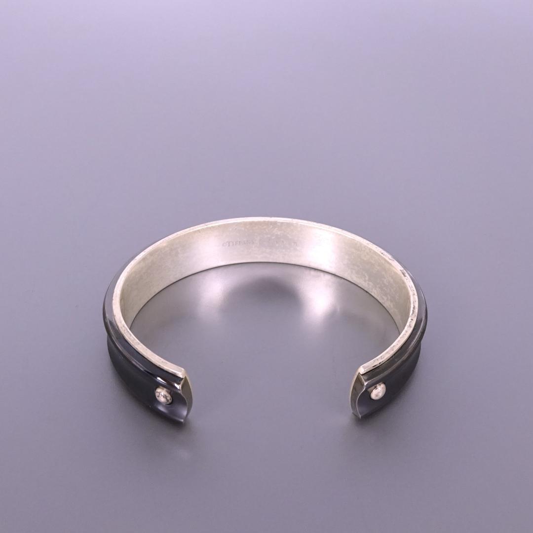 本物■ティファニー■1837 チタン バングル カフ ブレスレット スターリング