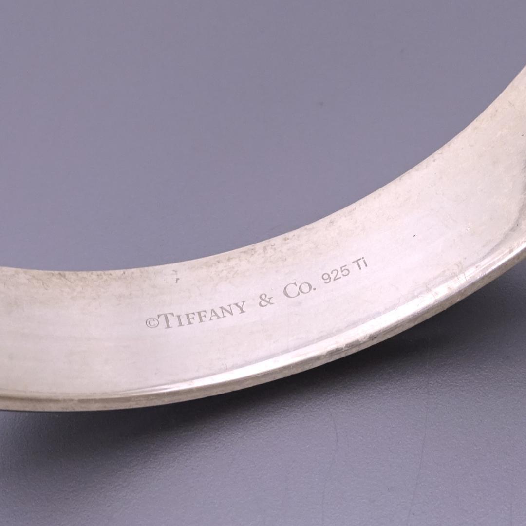 本物■ティファニー■1837 チタン バングル カフ ブレスレット スターリング